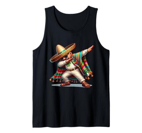 Dabbing Mexikanischer Poncho Cinco de Mayo Herren Jungen Sombrero Dab Tank Top Dabbing Mexikanischer Poncho Cinco de Mayo Herren Jungen Sombrero Dab Tank Top von Dabbing Mexican Poncho Shirt Vintage Retro Apparel