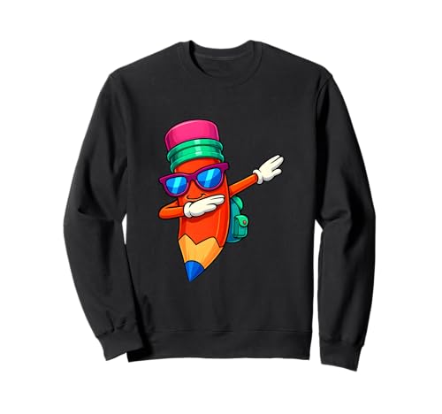 Dabbing Bleistift Sonnenbrille Stift Jungen Mädchen Jugend Kinder Kleinkind Sweatshirt von Dabbing Pen Back To School Outfit