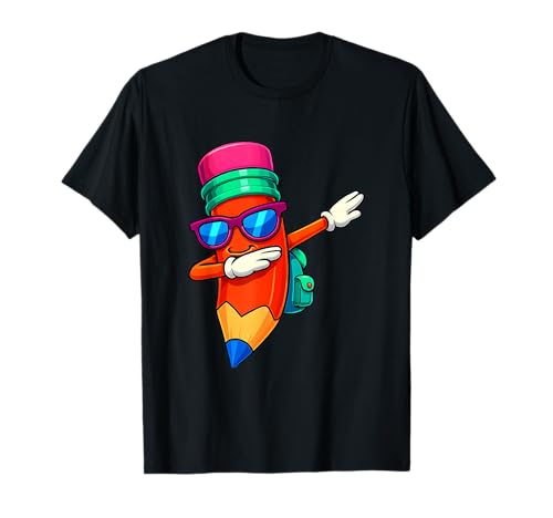 Dabbing Bleistift Sonnenbrille Stift Jungen Mädchen Jugend Kinder Kleinkind T-Shirt von Dabbing Pen Back To School Outfit