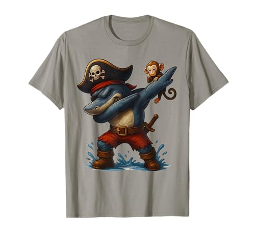 Lustiges Piratenhai-Kostüm für Kinder T-Shirt Lustiges Piratenhai-Kostüm für Kinder T-Shirt von Dabbing Pirate Shark Crew