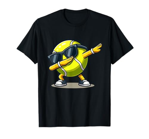 Dabbing Tennis Ball Shirt Lustig Jungen Männer Frauen Sport Spieler T-Shirt von Dabbing Tennis Ball Shirt Vintage Retro Apparel