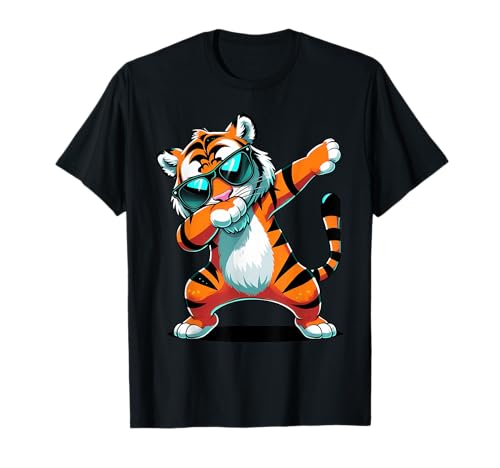 Dabbing Tiger Sonnenbrille Cooles Tier Lustiges Kinderkostüm Jungen T-Shirt Dabbing Tiger Sonnenbrille Cooles Tier Lustiges Kinderkostüm Jungen T-Shirt von Dabbing Tiger Sunglasses Boys Summer Cool Tee