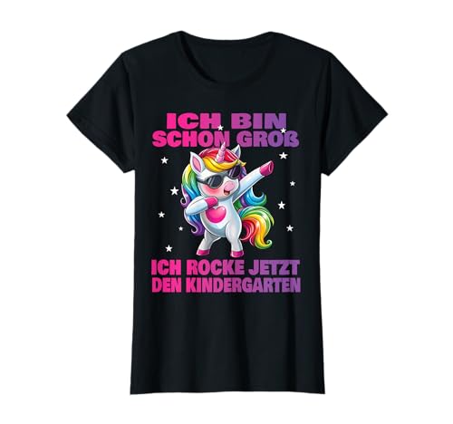 Kindergartenkind 2024 Kita Start Anfang Kindergarten Mädchen T-Shirt Kindergartenkind 2024 Kita Start Anfang Kindergarten Mädchen T-Shirt von Dabbing Unicorn Einhorn Kindergartentüte