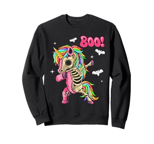 Men Women Kids Funny Dabbing Unicorn Boo Spooky Halloween Sweatshirt Men Women Kids Funny Dabbing Unicorn Boo Spooky Halloween Sweatshirt von Dabbing Unicorn Skeleton Halloween Funny Costume