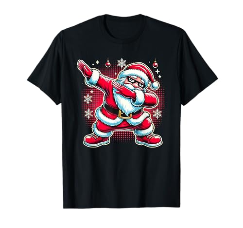 Dabbing Weihnachtsmann Lustige Weihnachten für Jungen Kinder T-Shirt von Dabbing Weihnachtsmann Weihnachten Jungen Kinder