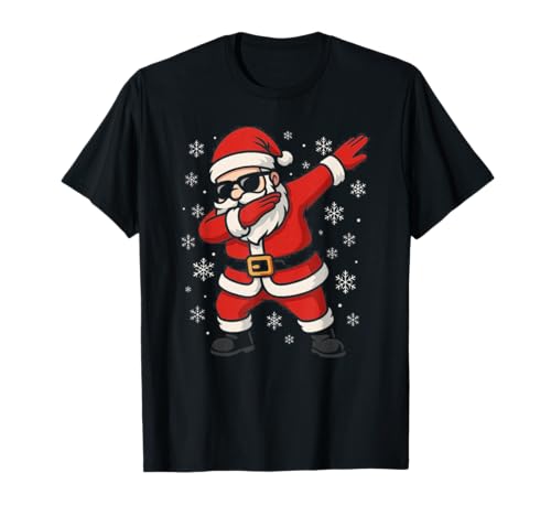Dabbing Weihnachtsmann Lustige Weihnachten für Jungen Kinder T-Shirt von Dabbing Weihnachtsmann Weihnachten Jungen Kinder