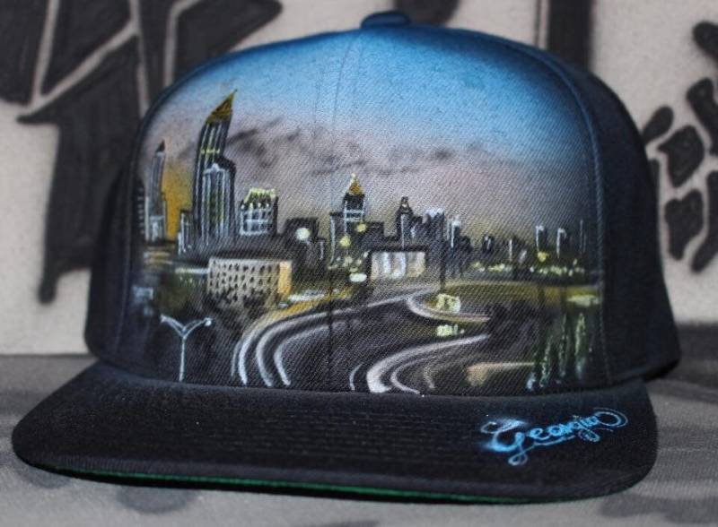 Custom Snapback Cap "Your Individual Idea" Unique & Handpainted Hat von DacCrewAirbrush