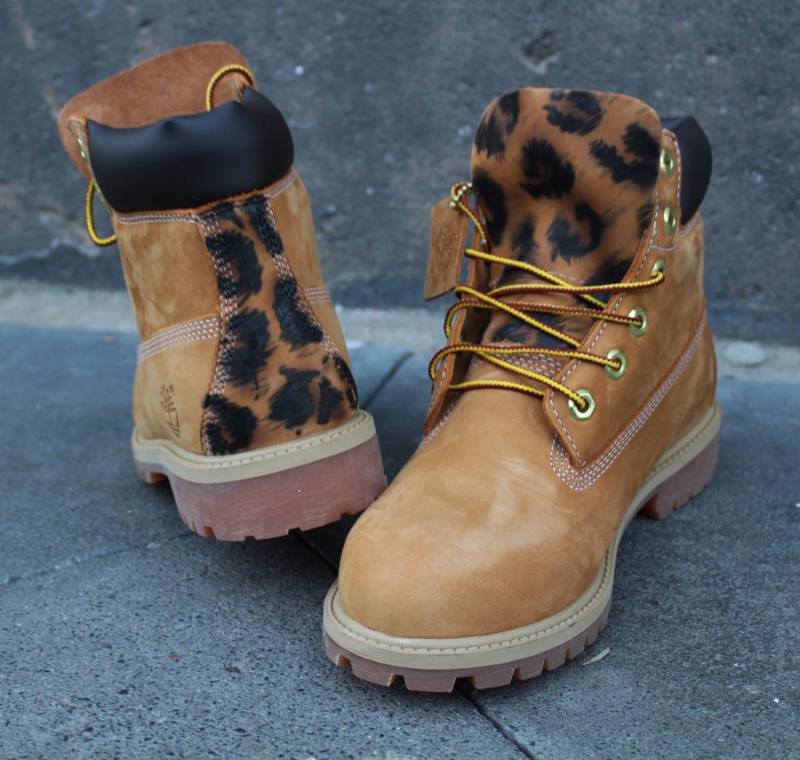 Custom Timberland Boots Leo Style "Unikat" von DacCrewAirbrush