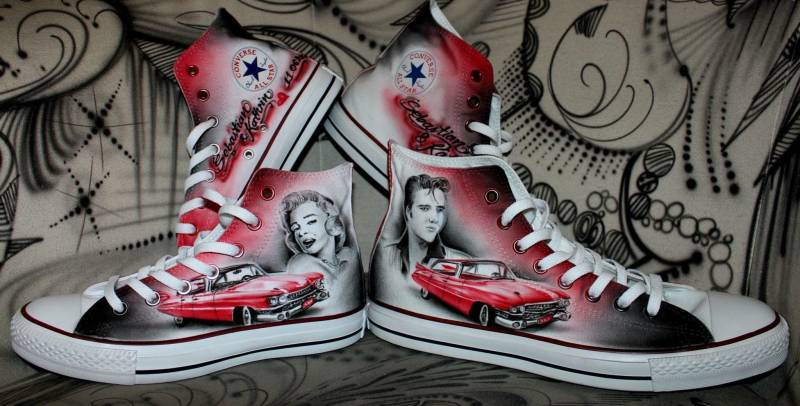 Premium Custom Airbrush Art Sneaker "One Of A Kind" Skip The Waiting List You Can Choose Shoe Modell & Individual Design von DacCrewAirbrush
