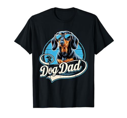 Dog Dad Dackel Dackelhund Papa Herren Dachshund Teckel T-Shirt Dog Dad Dackel Dackelhund Papa Herren Dachshund Teckel T-Shirt von Dachshund Dackel Ajeli
