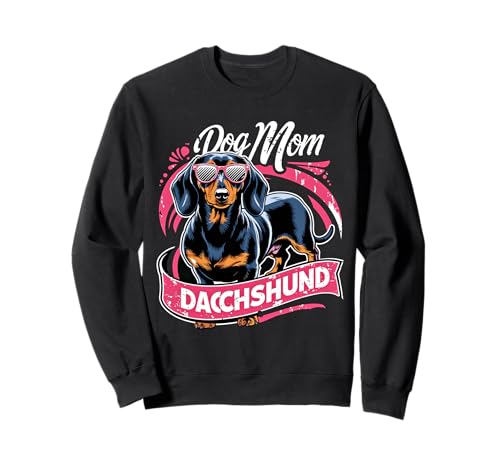 Dog Mom Dackel Dackelhund Damen Dachshund Teckel Sweatshirt von Dachshund Dackel Ajeli