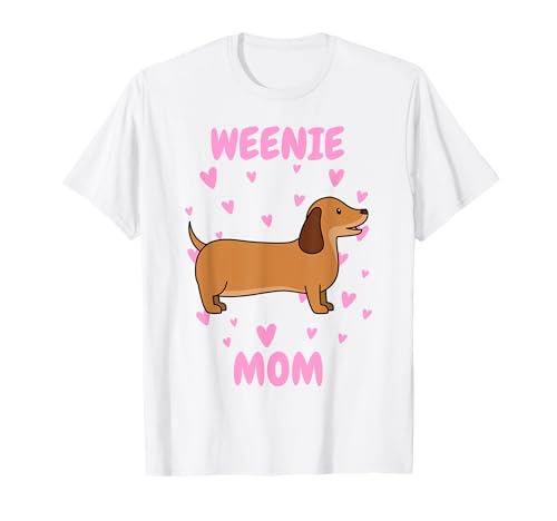 Weenie Mom Dackelmama Mama Mutter Muttertag Mom Mummy Mum T-Shirt Weenie Mom Dackelmama Mama Mutter Muttertag Mom Mummy Mum T-Shirt von Dachshund Dackel Teckel Geschenke Hundeliebhaber