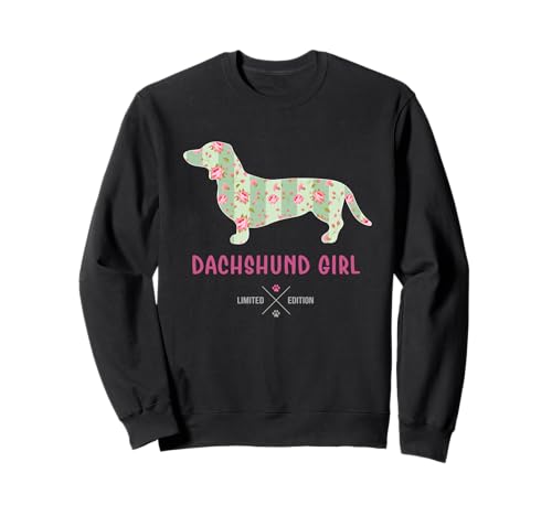 Dackel Mädchen Hundeliebhaber Frauen Mädchen Geschenke Vintage Dackel Sweatshirt von Dachshund Girl Limited Edition Dachshund Lover Tee