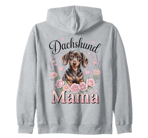 Dackel Mama Colorful Doxie Chiweenie Wiener Dog Mom Kapuzenjacke von Dachshund Lover Apparel For Women Girls