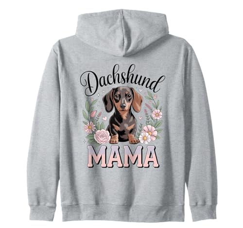 Dackel Mama Colorful Doxie Chiweenie Wiener Dog Mom Kapuzenjacke von Dachshund Lover Apparel For Women Girls