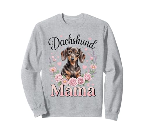 Dackel Mama Colorful Doxie Chiweenie Wiener Dog Mom Sweatshirt von Dachshund Lover Apparel For Women Girls