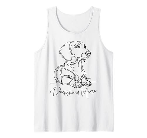 Dackel Mama Dackel Mama Line Art Wiener Hund künstlerisch Tank Top Dackel Mama Dackel Mama Line Art Wiener Hund künstlerisch Tank Top von Dachshund Lover Beautiful Weenie Art Gift Design