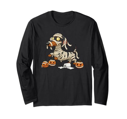 Lustiger Dackel Mama Kürbis Halloween Kinder Herren Damen Langarmshirt Lustiger Dackel Mama Kürbis Halloween Kinder Herren Damen Langarmshirt von Dachshund Lover Cute Halloween Outfits Boy Girl