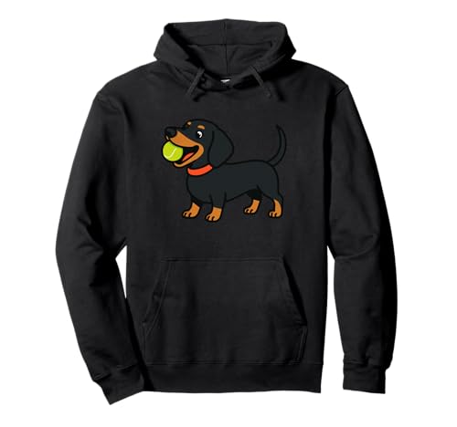 Dackel Doxie Dog Fetch Animal Lover Fetching Mom Dad Kids Pullover Hoodie von DachshundAxis1