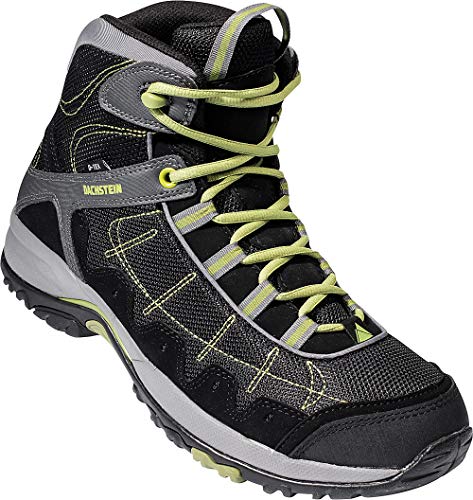 Dachstein Trekkingschuhe hoch in Schwarz mit grünen Details, Bequeme Wanderstiefel für Damen & Herren, Wasserabweisende Boots, Hightech-Wanderschuhe, gelenkschonend, Gr. 37-46 von Dachstein