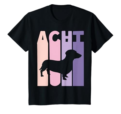 8. Geburtstag Mädchen Dackel Retro Dachshund Liebhaber T-Shirt von Dackel Fans Mädchen Geburtstag