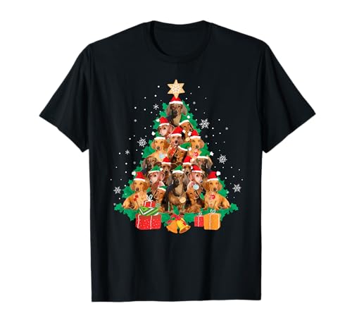 Dackel Weihnachts Kleidung - Dackel Weihnachten T-Shirt - Herren - Schwarz - S - Kurzarm - Klassische Passform - Unisex - Weihnachten - Winter Dackel Weihnachts Kleidung - Dackel Weihnachten T-Shirt - Herren - Schwarz - S - Kurzarm - Klassische Passform - Unisex - Weihnachten - Winter von Dackel Weihnachts Kleidung