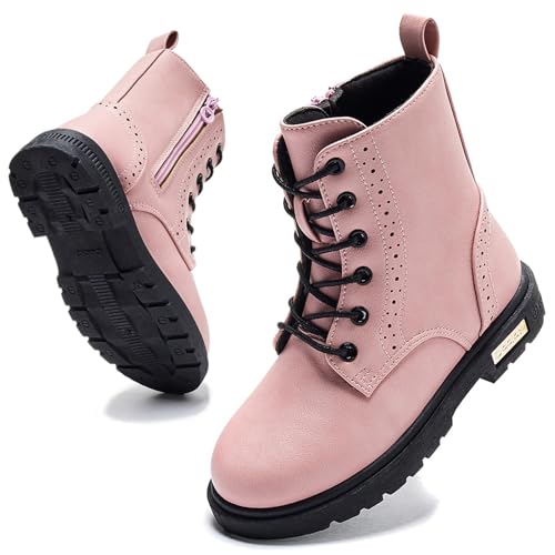Daclay Bequeme Wanderschuhe für Jungen und Mädchen, Winterschuhe, modisch, für Herbst, lässig, Outdoor-Schuhe, Pink H2368, 36 EU von Daclay