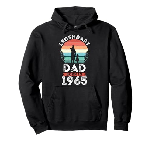 Legendary Dad Born in 1965, 60th Birthday Men Pullover Hoodie von Dad 1965 Legends Gifts for Mens 60th Bday