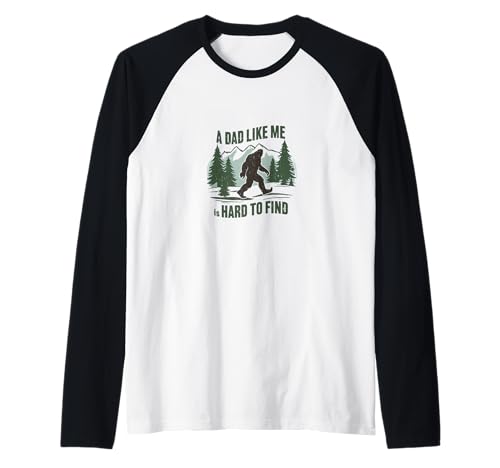 Herren A Dad Like Me is Hard to Find, Bigfoot,Father's Day,Proud Dad Raglan Herren A Dad Like Me is Hard to Find, Bigfoot,Father's Day,Proud Dad Raglan von Dad Bod Funny Dad Jokes