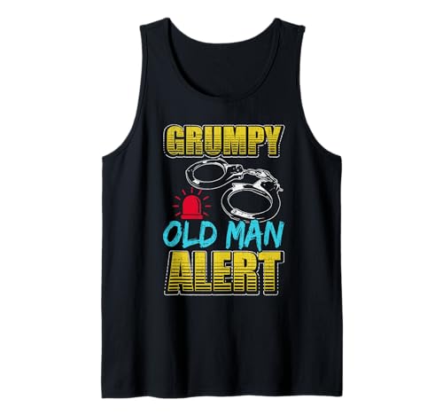 Grumpy Old Man Alert Lustiger Vatertag Tank Top Grumpy Old Man Alert Lustiger Vatertag Tank Top von Dad Humor Gifts and Apparel