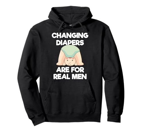 Wickelwindeln sind für echte Männer, lustiger Vater SAHD Väter Pullover Hoodie Wickelwindeln sind für echte Männer, lustiger Vater SAHD Väter Pullover Hoodie von Dad Humor Parenting Fathers Family Life