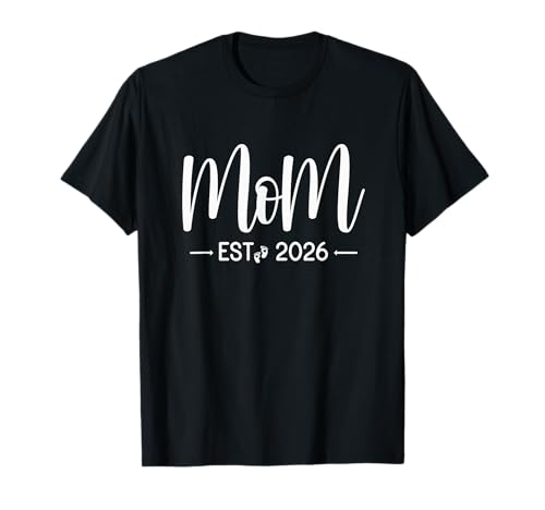 Mama Est 2026 Neue Mütter und Väter passen zur werdenden Mutter 2026 T-Shirt Mama Est 2026 Neue Mütter und Väter passen zur werdenden Mutter 2026 T-Shirt von Dad Mom 2026 Matching Couple Gifts Mom and Dad