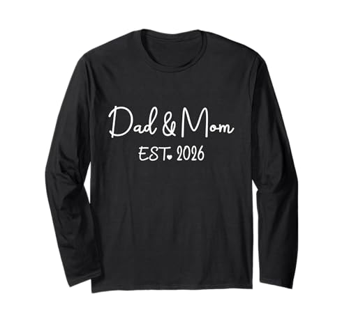 Mama Papa Est 2026 Neue Mütter Väter 2026 Vater Mutter Schwangerschaft Langarmshirt Mama Papa Est 2026 Neue Mütter Väter 2026 Vater Mutter Schwangerschaft Langarmshirt von Dad Mom 2026 Matching Couple Gifts Mom and Dad