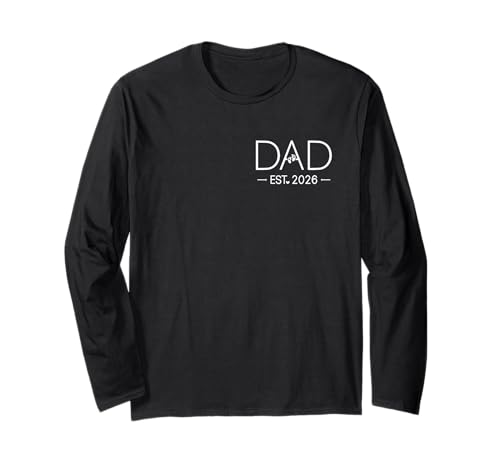 Papa Est 2026 Neuer Papa Mama Vater wird 2026 Vatertag Langarmshirt Papa Est 2026 Neuer Papa Mama Vater wird 2026 Vatertag Langarmshirt von Dad Mom 2026 Pocket Matching Couple Gifts Mom Dad