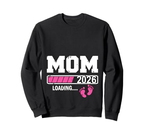 Mama 2026 Schwangerschaft Ankündigung Sweatshirt Mama 2026 Schwangerschaft Ankündigung Sweatshirt von Dad Mom Geburt Baby 2026