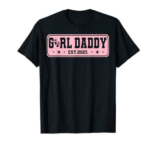 Dad Of Girl Est. 2025 Logo Erstes Mal Papa 2025 Neuer Papa T-Shirt Dad Of Girl Est. 2025 Logo Erstes Mal Papa 2025 Neuer Papa T-Shirt von Dad Of Girl Est. 2025 Logo First Time Dad 2025