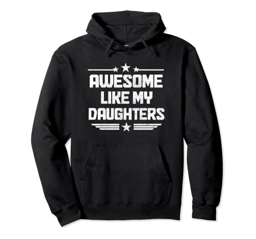 Dad Of Girls Lustiger Vatertag Awesome Daughters Pullover Hoodie von Dad Of Girls - Father's Day Apparel Co.