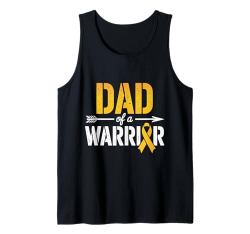 Kindheitskrebs-Bewusstsein Männer Tank Top von Dad of a Warrior