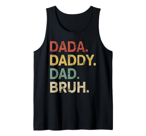 Herren Lustiger Vatertag für Papa, Opa, Papa, Papa, Bruh Tank Top Herren Lustiger Vatertag für Papa, Opa, Papa, Papa, Bruh Tank Top von Dada Daddy Dad Bruh fathers day 2024