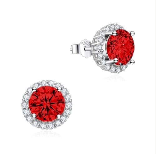 Dada Gioielli - Damenohrringe aus 925 Sterling Silber, großer Ohrring mit Riviera Zirkonen, Farbe Kristall | Aquamarin | Saphir | Rubin | Smaragd, Dada Gioielli - Damenohrringe aus 925 Sterling Silber, großer Ohrring mit Riviera Zirkonen, Farbe Kristall | Aquamarin | Saphir | Rubin | Smaragd, von Dada Gioielli