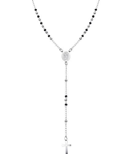 Dada Gioielli - Herrenhalskette aus Edelstahl mit Kugeln in der Farbe Silber und Schwarz aus Stahl, Unica, Edelstahl, Kein Edelstein (Silver and Black) Dada Gioielli - Herrenhalskette aus Edelstahl mit Kugeln in der Farbe Silber und Schwarz aus Stahl, Unica, Edelstahl, Kein Edelstein (Silver and Black) von Dada Gioielli