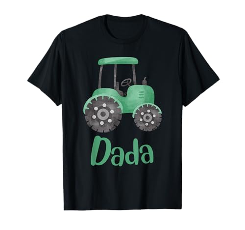 Dada of The Birthday Boy Tractors Farm Trucks Family Party T-Shirt von Dada Tractors Boy Birthday Party Family Tees