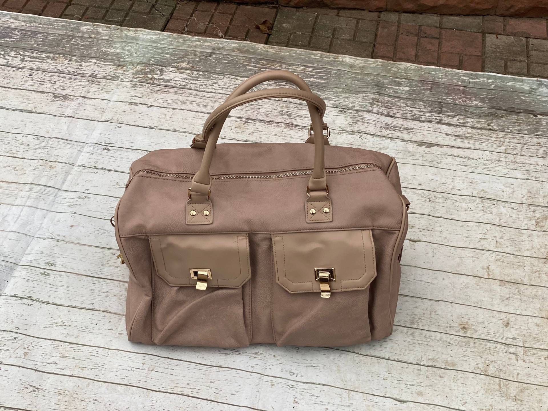 Beige Große Tasche von DadaVintageCom