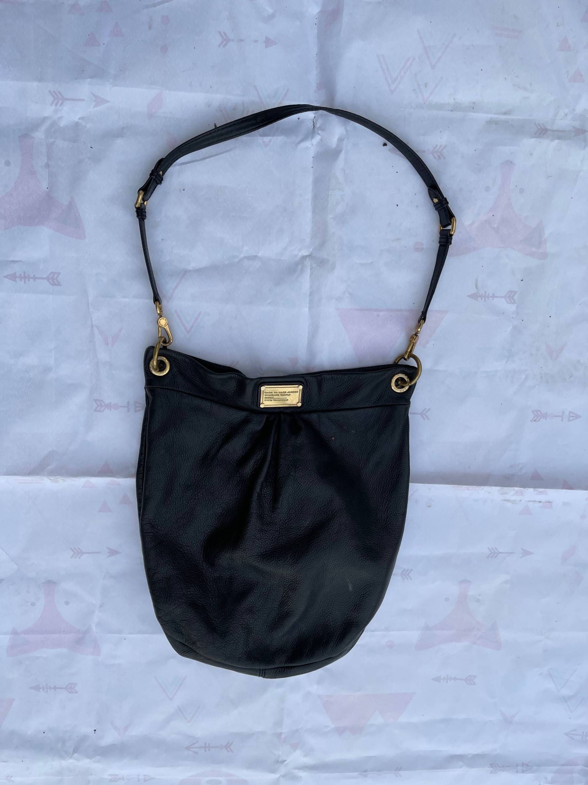 Marc Jacobs Riesige Schwarze Echtledertasche von DadaVintageCom