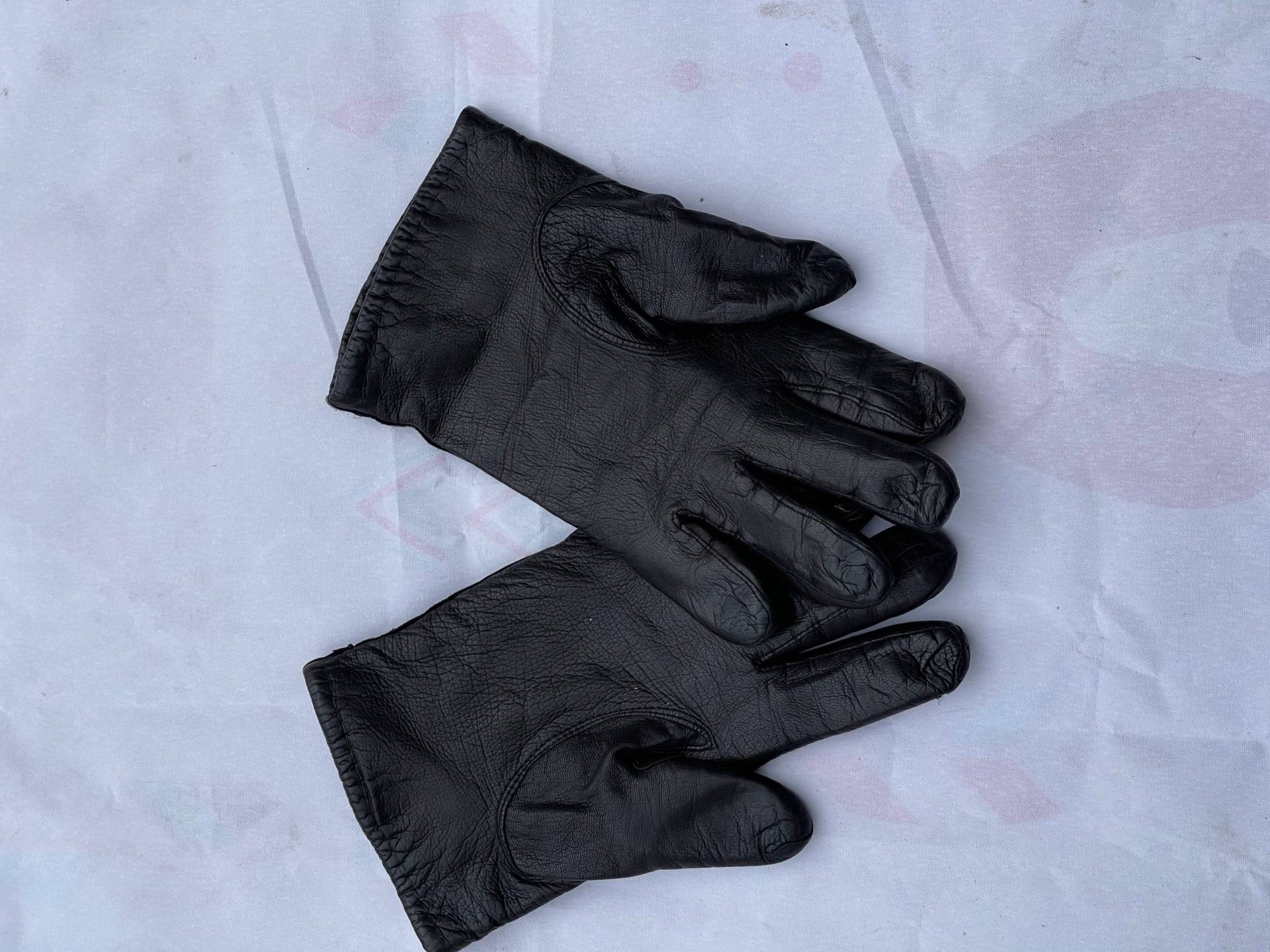 Vintage Lederhandschuhe, Frauen Schwarze Handschuhe von DadaVintageCom