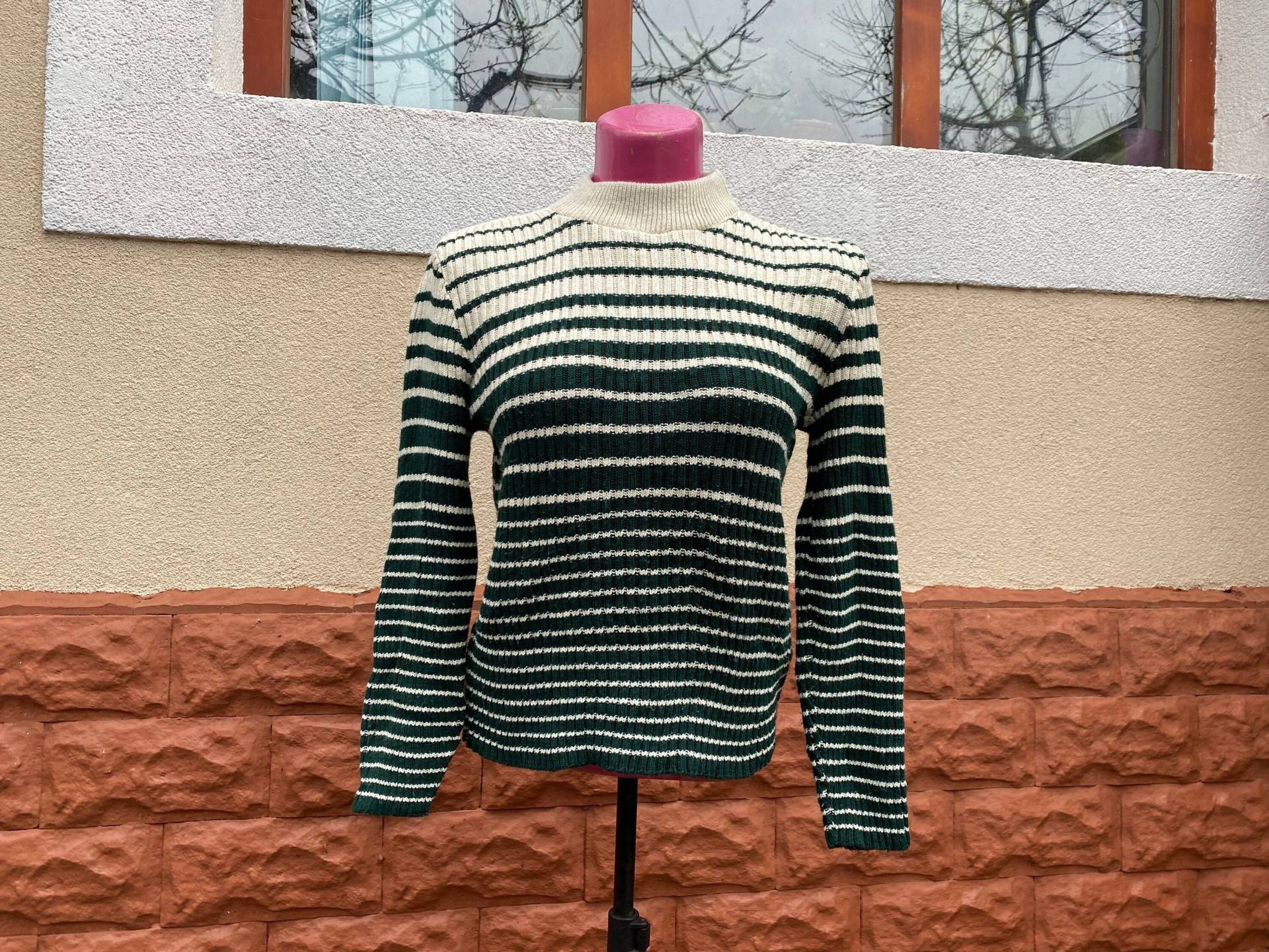 Vintage Schwarz-Weiß-Pullover, Größe M von DadaVintageCom