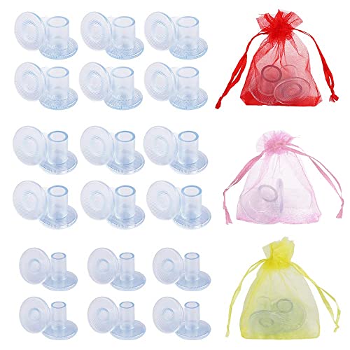 Dadabig 18 Paar High Heels Absatzschoner, S/M/L Transparent Stöckelschuh Absatzschutz High Heel Protectors Stoppers Stöckelstulpen Absatzschoner Tanzschuhe Absatzschutz für Damen formelle Anlässe von Dadabig