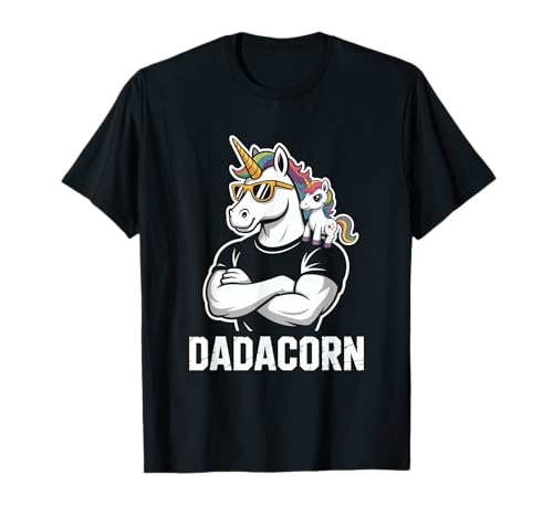 Dadacorn Cool Dad with Baby T-Shirt von Dadacorn Dad Father Mythical
