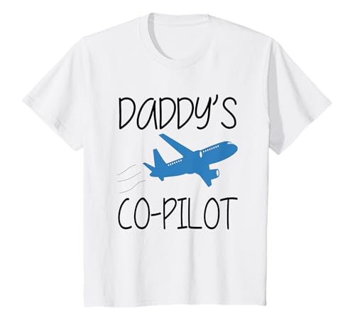 Kinder Daddy Co-Pilot Pilot Son Pilot Tochter Flugzeug Junge Mädchen Top T-Shirt von Daddy Co-Pilot Pilot Son Pilot Daughter Plane