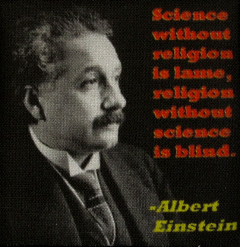 Albert Einstein Zitat 3 - Gedruckte Patch Sew On Weste, Tasche, Rucksack, Jacke P600 von DaddyoFattyo